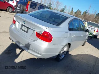2008 BMW 3 Series 328i with VIN WBAVA37538NL58078, listed as a IAAI auction lot 41693224 with 147,128 mi miles. Bid and sale history available at carsss.com. Image 4.
