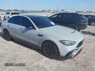 2024 Mercedes-Benz C AMG C 63 S E Performance z VIN W1KAF8AB5RR173089, wystawiony jako IAAI lot #41969567 z przebiegiem Nie podano mil oraz . Historia ofert i sprzedaży dostępna na DreamBid. Obrazek 1.