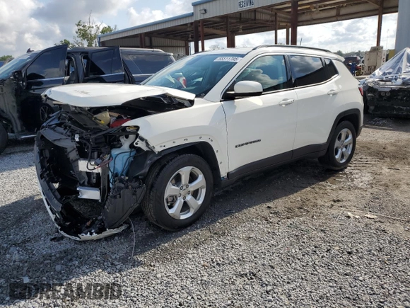 2019 Jeep Compass Altitude with VIN 3C4NJCBB7KT676938, listed as a Copart auction lot 55511795 with 17,676 mi miles and Non repairable. Bid and sale history available at DreamBid. Image 1.