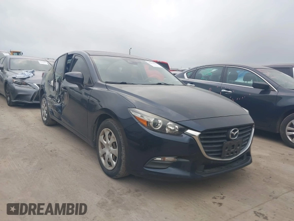 2018 Mazda 3 Sport with VIN 3MZBN1U77JM231058, listed as a IAAI auction lot 41961885 with 36,791 mi miles and . Bid and sale history available at DreamBid. Image 1.