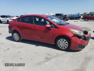 2015 Kia Rio LX with VIN KNADM4A30F6501897, listed as a Copart auction lot 52390015 with 83,631 mi miles and Salvage Title. Bid and sale history available at carsss.com. Image 4.