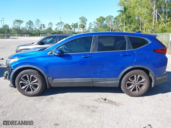 2020 Honda CR-V EX with VIN 7FARW1H57LE001412, listed as a IAAI auction lot 41289060 with 55,489 mi miles. Bid and sale history available at carsss.com. Image 15.