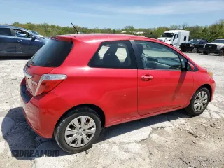 2012 Toyota Yaris L z VIN JTDJTUD36CD518179, wystawiony jako Copart lot #54722225 z przebiegiem 80 122 mil mil oraz Szkoda całkowita • Salvage title. Historia ofert i sprzedaży dostępna na DreamBid. Obrazek 3.