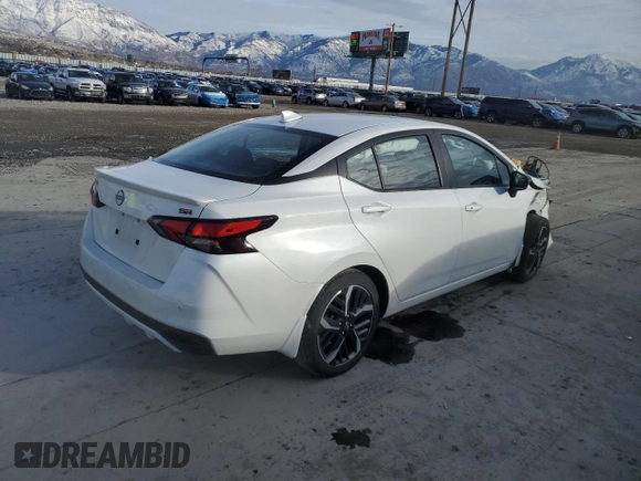 2023 Nissan Versa SR with VIN 3N1CN8FV0PL837945, listed as a Copart auction lot 87968695 with 22,007 mi miles and Salvage Title. Bid and sale history available at DreamBid. Image 3.