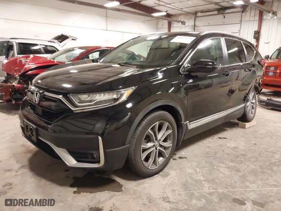 2021 Honda CR-V Touring with VIN 2HKRW2H9XMH653531, listed as a IAAI auction lot 41167970 with 32,228 mi miles. Bid and sale history available at carsss.com. Image 19.