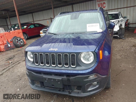 2018 Jeep Renegade Latitude with VIN ZACCJABB4JPH62323, listed as a IAAI auction lot 42202217 with 111,042 mi miles and . Bid and sale history available at DreamBid. Image 11.