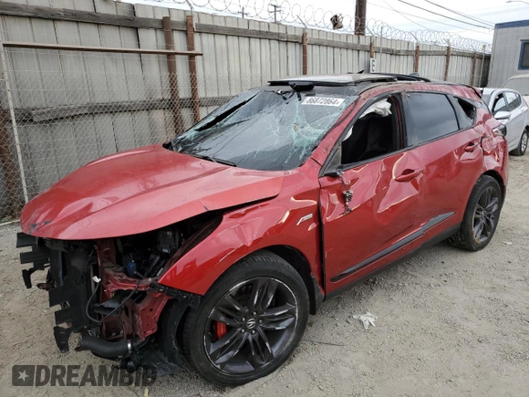 2021 Acura RDX w/A-Spec Package с VIN 5J8TC1H6XML009250, выставлен на аукционе Copart как лот 86872864 с пробегом 47 532 миль миль и Списание • Salvage title. История ставок и продаж доступна на DreamBid. Изображение 1.