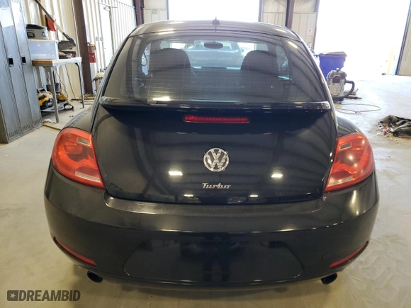 2012 Volkswagen Beetle 2.0T Black Turbo Launch Edition PZEV with VIN 3VWVA7AT4CM604847, listed as a Copart auction lot 88374685 with 135,278 mi miles and Salvage Title. Bid and sale history available at carsss.com. Image 6.