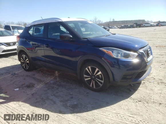 2020 Nissan Kicks SV with VIN 3N1CP5CV6LL532814, listed as a Copart auction lot 45410675 with 125,017 mi miles and Salvage Title. Bid and sale history available at carsss.com. Image 4.