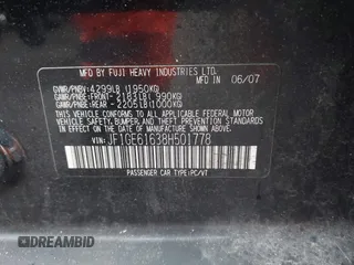 2008 Subaru Impreza i с VIN JF1GE61638H501778, выставлен на аукционе IAAI как лот 42320313 с пробегом 121 373 миль миль и . История ставок и продаж доступна на DreamBid. Изображение 9.