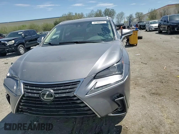2019 Lexus NX 300 with VIN JTJBARBZXK2194319, listed as a Copart auction lot 57480415 with 91,407 mi miles and Salvage title. Bid and sale history available at DreamBid. Image 14.
