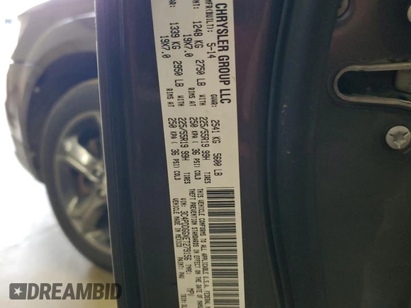 2014 Dodge Journey Crossroad с VIN 3C4PDDGGXET279156, выставлен на аукционе Copart как лот 58053305 с пробегом 170 330 миль миль и Чистый • Clean title. История ставок и продаж доступна на DreamBid. Изображение 13.