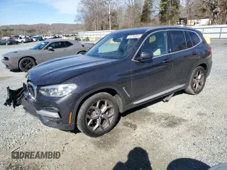 2021 BMW X3 sDrive30i with VIN 5UXTY3C06M9E65890, listed as a Copart auction lot 47286865 with 68,213 mi miles and Salvage Title. Bid and sale history available at carsss.com. Image 1.