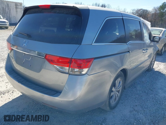 2016 Honda Odyssey EX-L with VIN 5FNRL5H67GB023727, listed as a IAAI auction lot 41673026 with Not Provided miles. Bid and sale history available at carsss.com. Image 4.