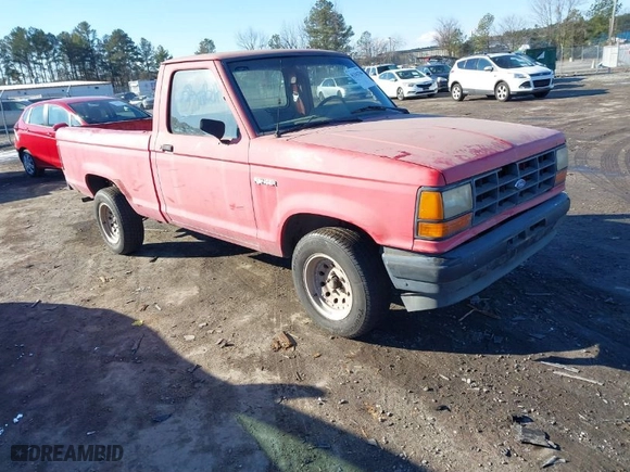 1991 Ford Ranger XLT with VIN 1FTCR10A7MUD73309, listed as a IAAI auction lot 41342704 with 64,946 mi miles. Bid and sale history available at carsss.com. Image 1.