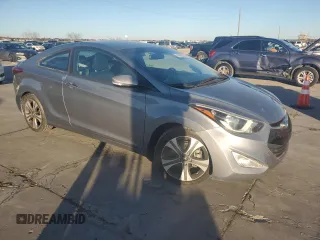 2014 Hyundai Elantra Coupe with VIN KMHDH6AH4EU029370, listed as a Copart auction lot 86693434 with 117,175 mi miles and Salvage Title. Bid and sale history available at carsss.com. Image 4.