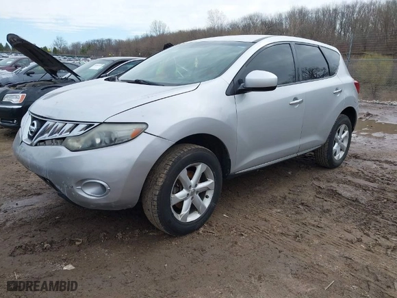 2010 Nissan Murano S with VIN JN8AZ1MU1AW018202, listed as a IAAI auction lot 41968166 with 188,441 mi miles. Bid and sale history available at carsss.com. Image 2.