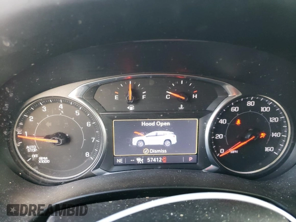 2020 GMC Terrain SLT with VIN 3GKALVEX6LL345320, listed as a Copart auction lot 84639284 with 57,412 mi miles and Salvage Title. Bid and sale history available at DreamBid. Image 9.