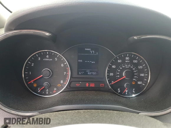 2017 Kia Forte LX with VIN 3KPFK4A73HE098516, listed as a Copart auction lot 52792835 with 162,702 mi miles and Clean Title. Bid and sale history available at carsss.com. Image 9.