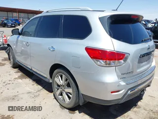 2014 Nissan Pathfinder S with VIN 5N1AR2MN7EC643118, listed as a IAAI auction lot 42126204 with 102,960 mi miles and . Bid and sale history available at DreamBid. Image 3.