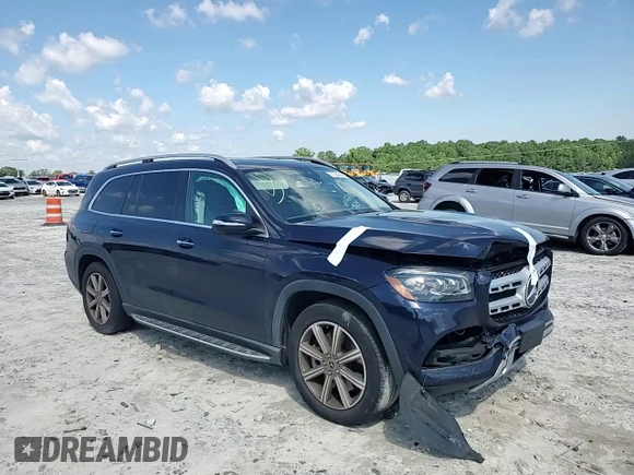 2020 Mercedes-Benz GLS 450 with VIN 4JGFF5KE5LA107988, listed as a Copart auction lot 57604354 with 35,378 mi miles and Salvage Title. Bid and sale history available at DreamBid. Image 12.