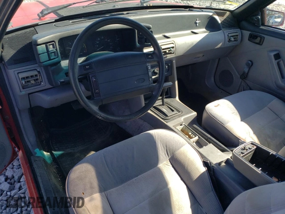 1993 Ford Mustang with VIN 1FACP41M4PF182123, listed as a Copart auction lot 52154315 with 70,458 mi miles and Clean title. Bid and sale history available at DreamBid. Image 9.