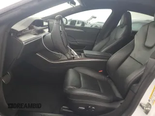 2022 Tesla Model S with VIN 5YJSA1E53NF492855, listed as a Copart auction lot 54545185 with 62,856 mi miles and Salvage title. Bid and sale history available at DreamBid. Image 7.