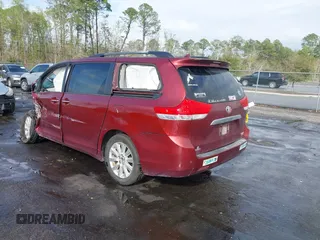 2013 Toyota Sienna XLE with VIN 5TDDK3DC0DS052412, listed as a IAAI auction lot 41850630 with Not Provided miles and . Bid and sale history available at DreamBid. Image 3.