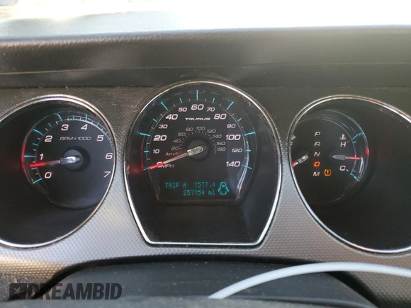 2011 Ford Taurus SEL with VIN 1FAHP2EWXBG164007, listed as a Copart auction lot 50176575 with 257,154 mi miles and Salvage Title. Bid and sale history available at carsss.com. Image 9.
