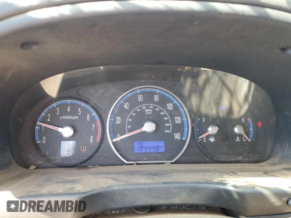 2007 Hyundai Santa Fe GLS with VIN 5NMSG13D37H005471, listed as a Copart auction lot 58399085 with 194,449 mi miles and Non repairable. Bid and sale history available at DreamBid. Image 9.