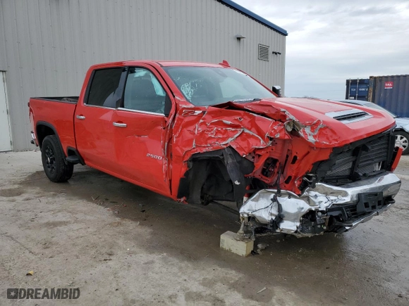 2022 Chevrolet Silverado 2500HD LTZ with VIN 2GC4YPEY8N1243150, listed as a Copart auction lot 47221465 with 0 mi miles and Salvage Title. Bid and sale history available at carsss.com. Image 4.