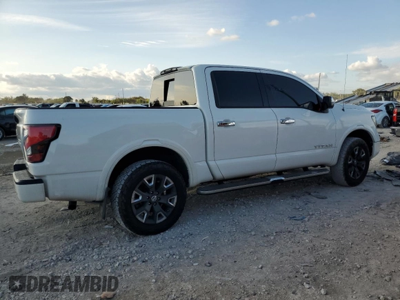 2021 Nissan Titan SV with VIN 1N6AA1EDXMN506587, listed as a Copart auction lot 85530864 with 94,339 mi miles and Salvage title. Bid and sale history available at DreamBid. Image 3.