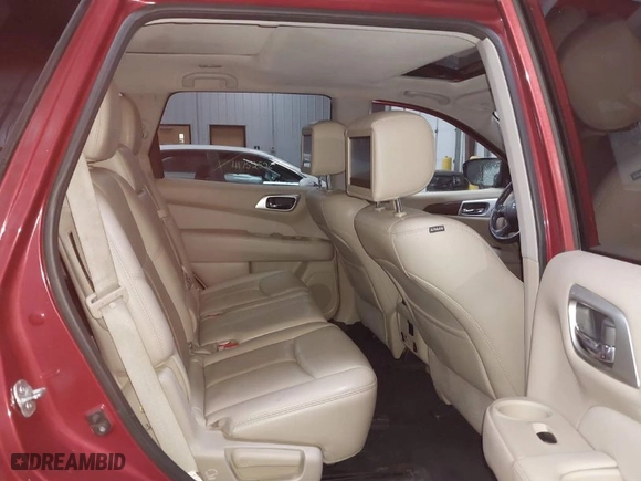 2017 Nissan Pathfinder SL with VIN 5N1DR2MM6HC607574, listed as a IAAI auction lot 41707742 with 115,663 mi miles. Bid and sale history available at carsss.com. Image 8.