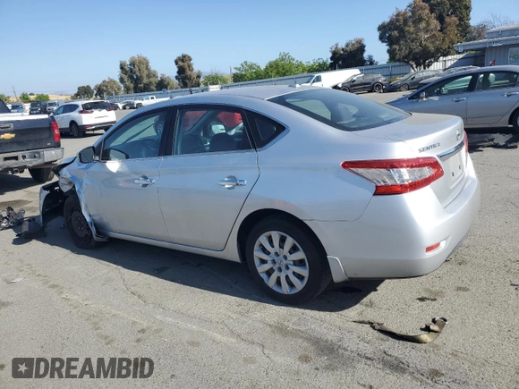 2015 Nissan Sentra SV with VIN 3N1AB7AP1FY249606, listed as a Copart auction lot 55861795 with 126,502 mi miles and Salvage Title. Bid and sale history available at DreamBid. Image 2.