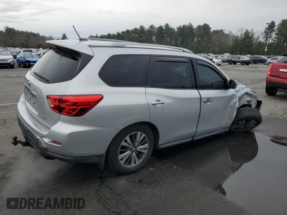 2017 Nissan Pathfinder SL with VIN 5N1DR2MM2HC638563, listed as a Copart auction lot 52873185 with 126,111 mi miles and Salvage title. Bid and sale history available at DreamBid. Image 3.