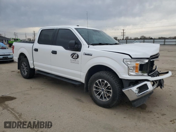 2018 Ford F-150 XL with VIN 1FTEW1E54JFA51448, listed as a Copart auction lot 49823785 with 95,996 mi miles and Salvage Title. Bid and sale history available at carsss.com. Image 4.