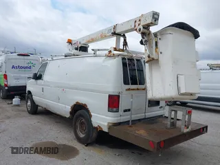 2008 Ford Econoline Cargo Commercial with VIN 1FTSE34L38DA85713, listed as a IAAI auction lot 41789119 with 182,002 mi miles and . Bid and sale history available at DreamBid. Image 3.