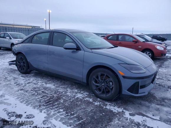 2024 Hyundai IONIQ 6 Limited with VIN KMHM54AC5RA054187, listed as a Copart auction lot 84738604 with 17,457 mi miles and Salvage Title. Bid and sale history available at carsss.com. Image 4.