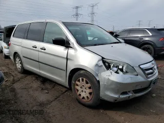 2005 Honda Odyssey LX with VIN 5FNRL382X5B064898, listed as a Copart auction lot 49385505 with 147,284 mi miles and Salvage Title. Bid and sale history available at carsss.com. Image 4.