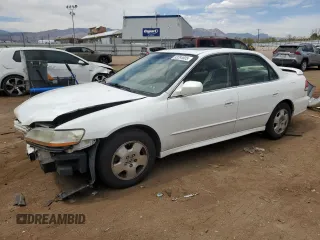 2001 Honda Accord EX z VIN 1HGCG16501A027634, wystawiony jako Copart lot #53284605 z przebiegiem 139 441 mil mil oraz Szkoda całkowita • Salvage title. Historia ofert i sprzedaży dostępna na DreamBid. Obrazek 1.