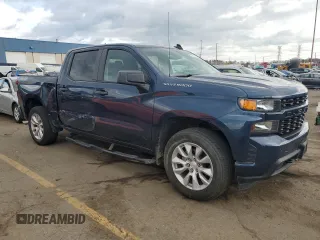 2021 Chevrolet Silverado 1500 Custom with VIN 3GCPYBEH1MG185453, listed as a Copart auction lot 78281804 with 75,380 mi miles and Salvage Title. Bid and sale history available at DreamBid. Image 4.