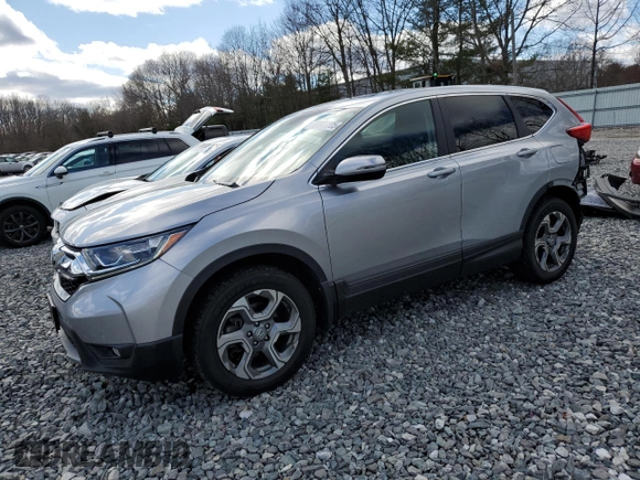 2017 Honda CR-V EX with VIN 5J6RW2H56HL062914, listed as a Copart auction lot 53535225 with 54,612 mi miles and Salvage Title. Bid and sale history available at carsss.com. Image 1.