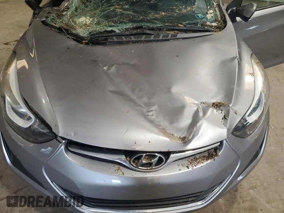 2015 Hyundai Elantra SE with VIN 5NPDH4AEXFH638165, listed as a Copart auction lot 55434945 with 46,740 mi miles and Salvage Title. Bid and sale history available at DreamBid. Image 11.
