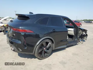 2023 Jaguar F-Pace SVR with VIN SADCZ2EE4PA711647, listed as a Copart auction lot 68720014 with 12,012 mi miles and Clean Title. Bid and sale history available at DreamBid. Image 3.