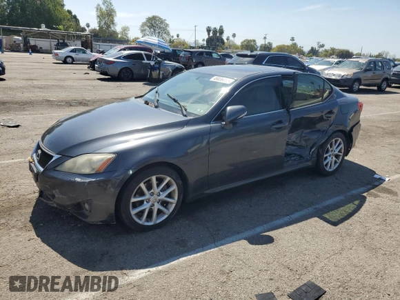 2011 Lexus IS 250 with VIN JTHBF5C20B5153497, listed as a Copart auction lot 49836015 with Not Provided miles and Salvage Title. Bid and sale history available at DreamBid. Image 1.