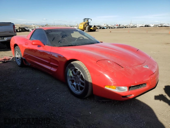 2003 Chevrolet Corvette Z06 with VIN 1G1YY12S635130087, listed as a Copart auction lot 83036504 with 80,712 mi miles and Salvage Title. Bid and sale history available at carsss.com. Image 4.