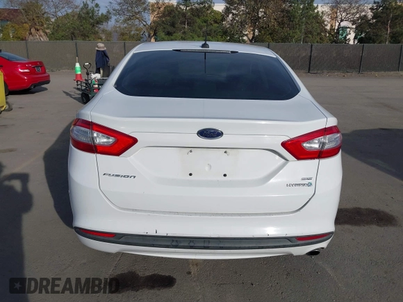2014 Ford Fusion SE Hybrid with VIN 3FA6P0LU0ER114341, listed as a IAAI auction lot 41578347 with 191,527 mi miles. Bid and sale history available at carsss.com. Image 16.