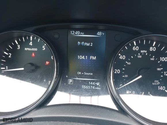 2017 Nissan Rogue SL with VIN 5N1AT2MV0HC742787, listed as a IAAI auction lot 41738314 with 156,574 mi miles. Bid and sale history available at carsss.com. Image 15.