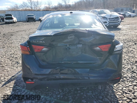 2025 Nissan Altima SV with VIN 1N4BL4DW6SN308033, listed as a Copart auction lot 45289345 with Not Provided miles and Salvage Title. Bid and sale history available at DreamBid. Image 6.
