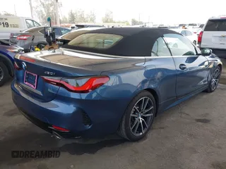 2024 BMW 4 Series 430i с VIN WBA23AT05RCP03975, выставлен на аукционе IAAI как лот 42488080 с пробегом 18 587 миль миль и . История ставок и продаж доступна на DreamBid. Изображение 4.